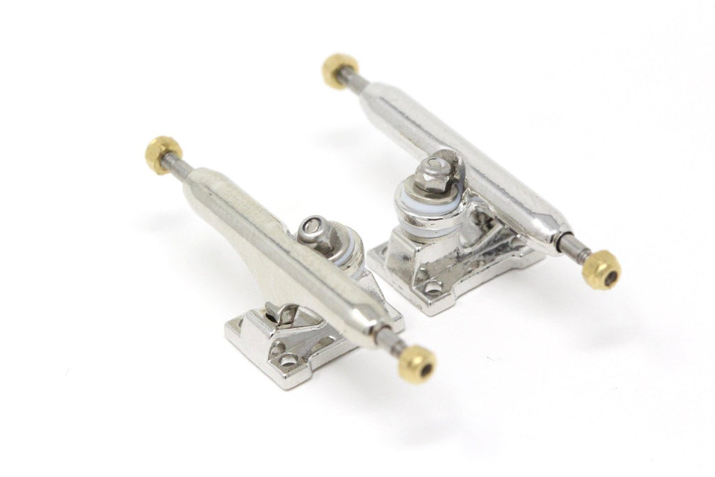 Skull Pro Trucks Chrome/Chrome (34mm) Single Axle On Point Fingerboards