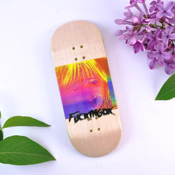 DK Fingerboards Single Deck - 'F@cking DK' White