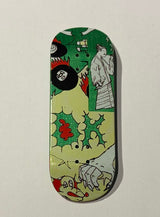 DK Fingerboards Single Deck - Burnout Graphic Green