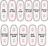 DK Fingerboards Single Deck - 32mm Popsicle - 'Isecream'